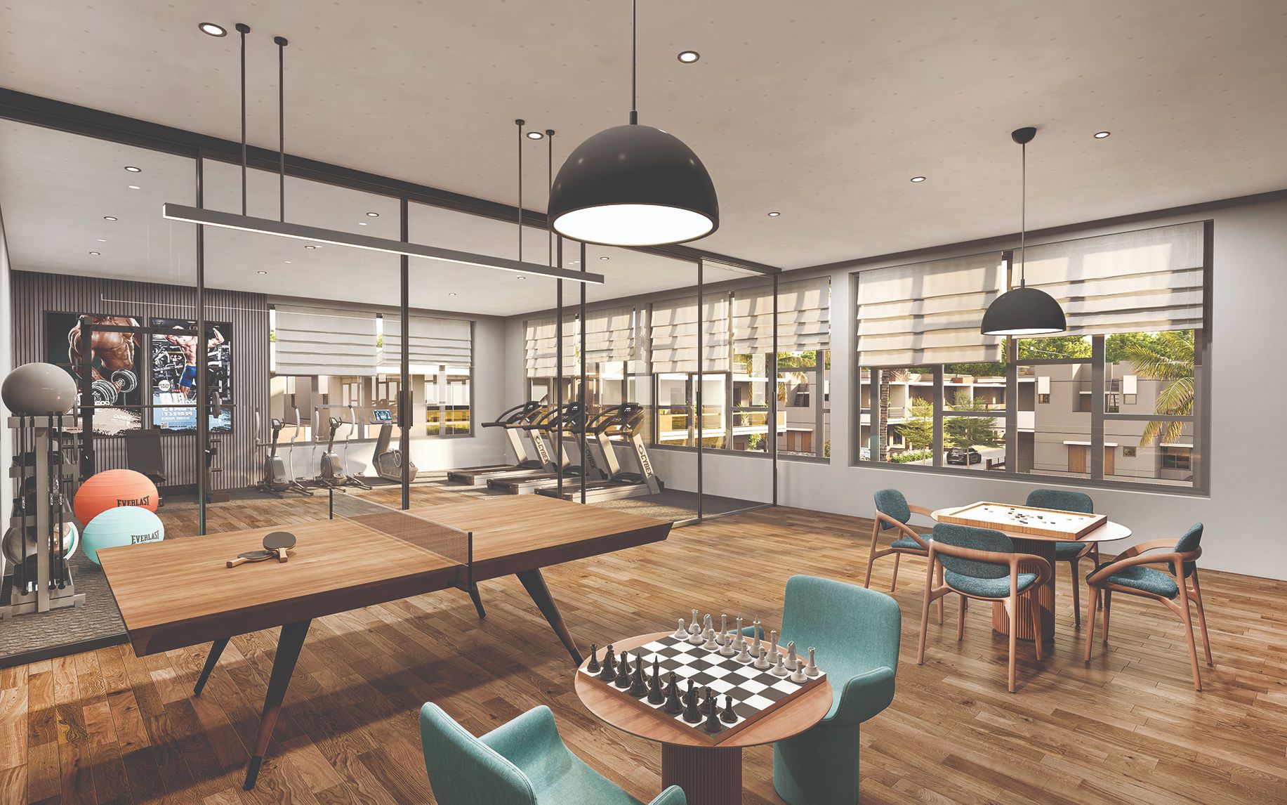 Silicon prime_club indoor game& gym view